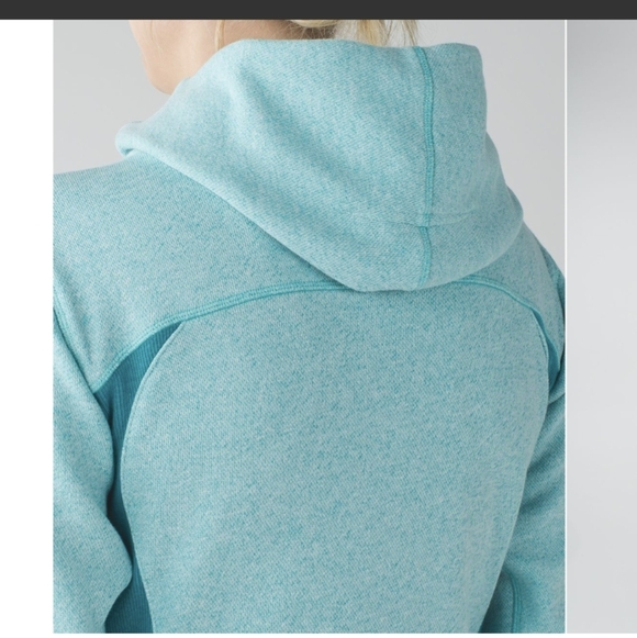 LULULEMON athletica Light Blue and Teal Zip-Up Jacket On The Daily Hoodie 4 - Picture 3 of 9